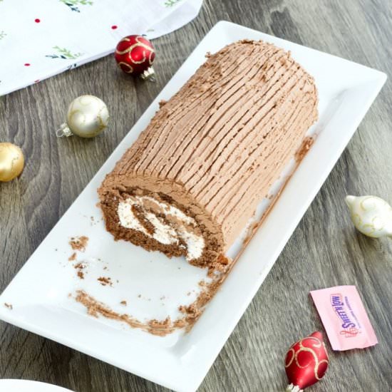 chocolate yule log