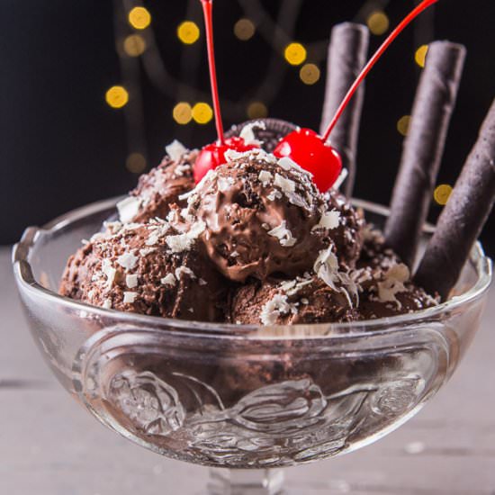 No-Churn Chocolate Ice Cream