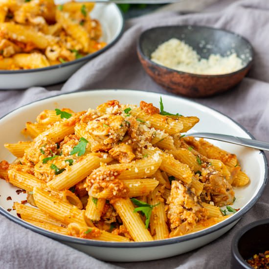 leftover turkey pasta