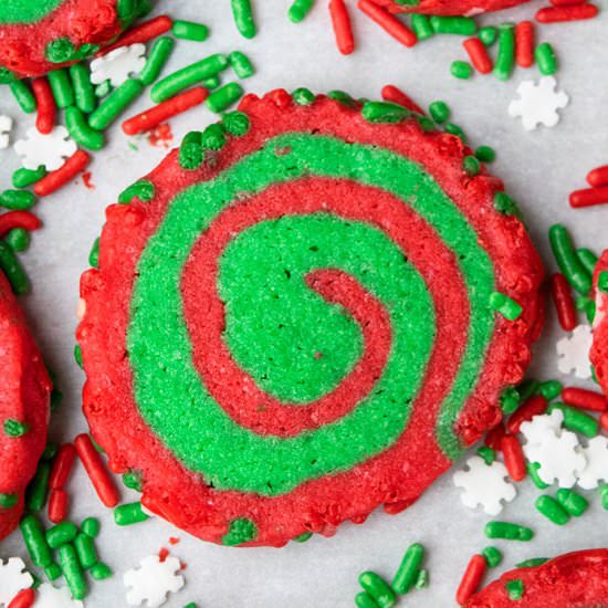 Christmas Pinwheel Cookies