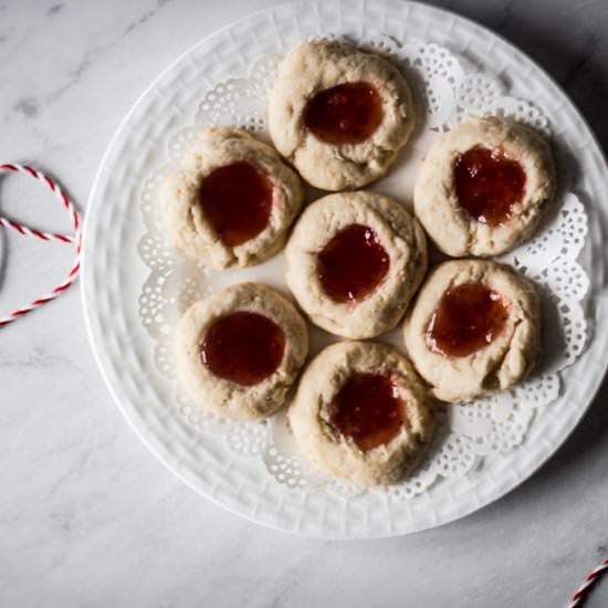 Gluten Free Thumbprint Cookies