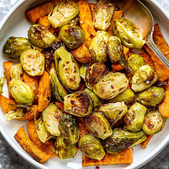 Brussels Sprouts & Sweet Potato
