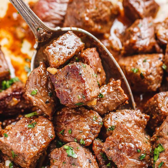 Garlic Butter Steak Bites