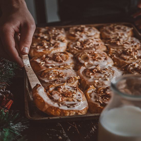Danish Cardamom Rolls with Hazelnut