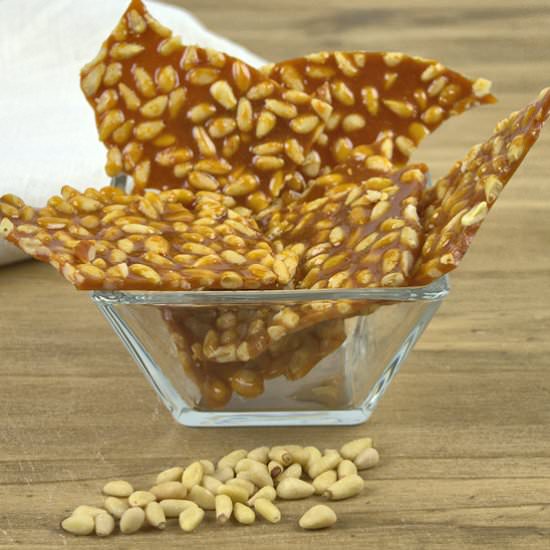 Lemon-Scented Pine Nut Brittle