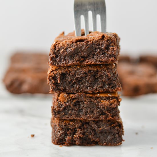 Salted Olive Oil Brownies
