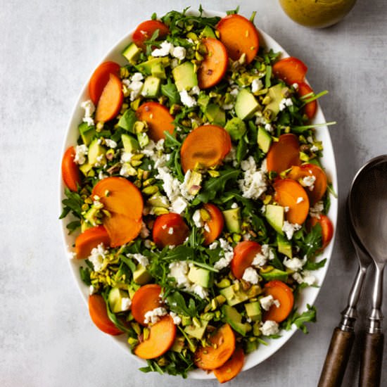 Persimmon Arugula Salad