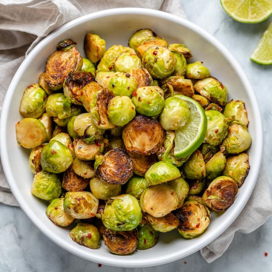 GARLIC CHARRED BRUSSEL SPROUTS