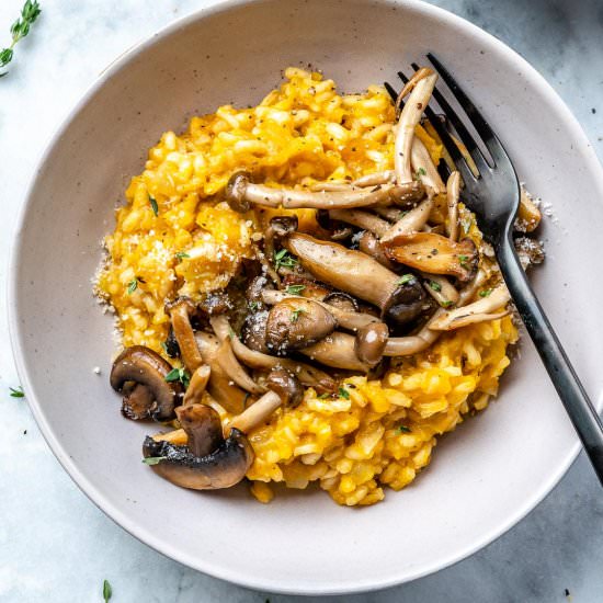BUTTERNUT SQUASH MUSHROOM RISOTTO