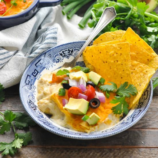 Creamy Chicken Enchilada Casserole