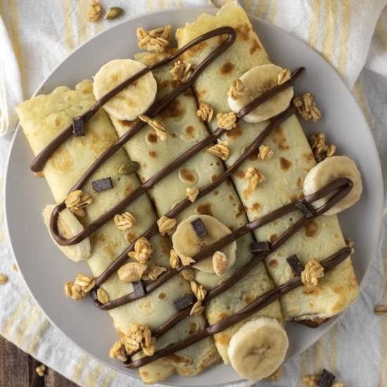 Banana Nutella Crepes