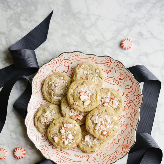Peppermint White Chocolate Cookies