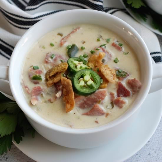 Jalapeno Popper Ham Chowder