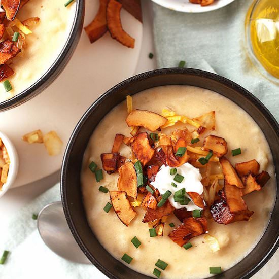 Vegan Baked Potato Soup