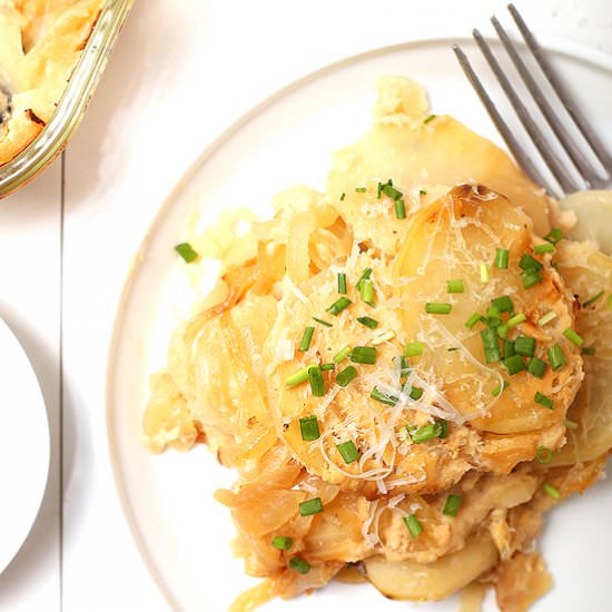 Skinny Scalloped Potatoes