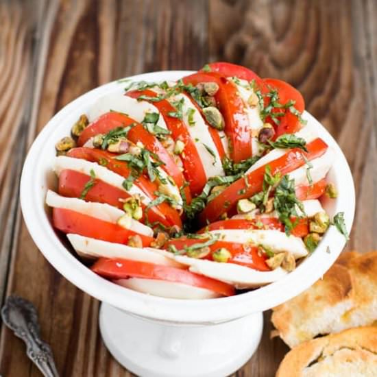 BEST Caprese Salad with Pistachios