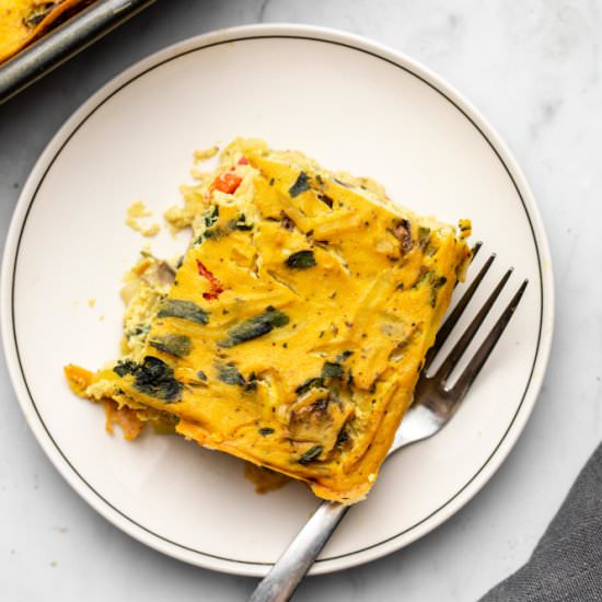 Vegan Holiday Breakfast Casserole
