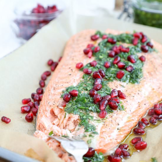 Roasted Salmon with Herbs