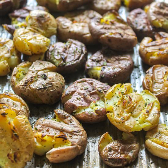 Paleo Crispy Smashed Potatoes