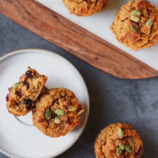 Pumpkin Almond Flour Muffins