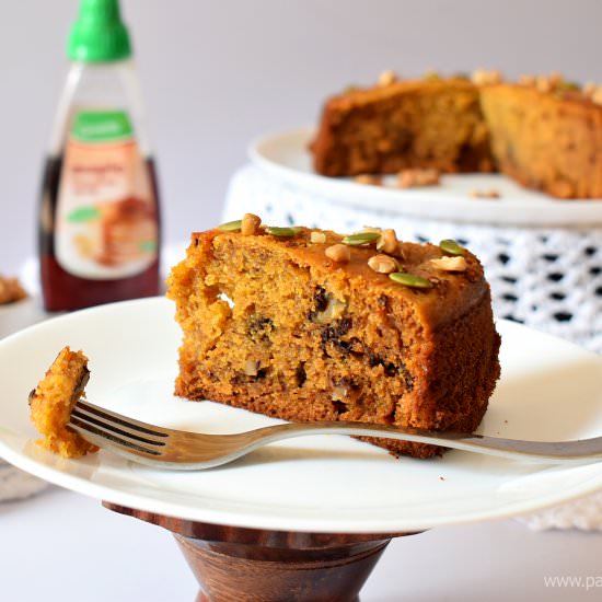 Pumpkin Walnut Cake
