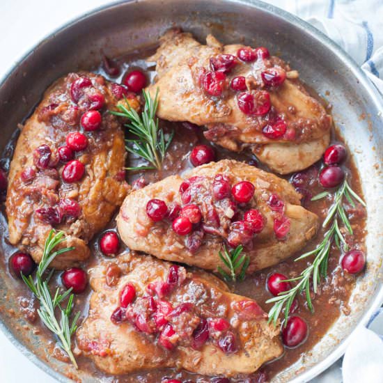 Cranberry balsamic chicken
