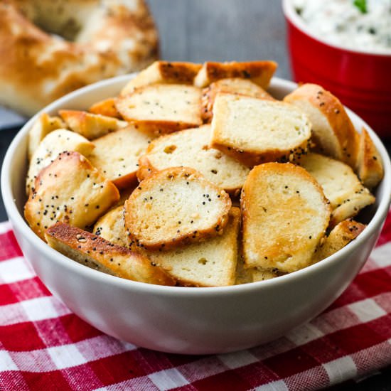 Toaster Oven Bagel Chips
