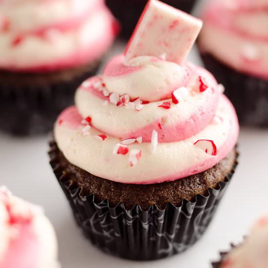 Peppermint Chocolate Cupcakes