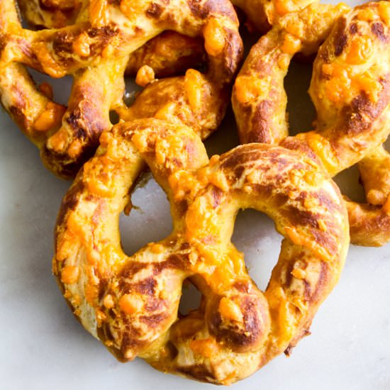 Cheese Garlic Pretzels