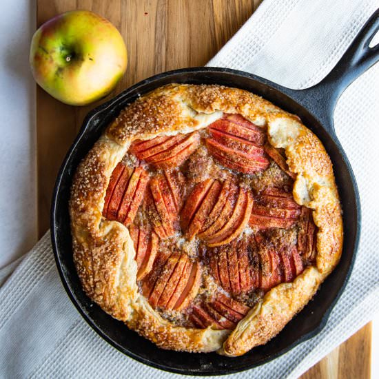 Apple Galette & Hazelnut Frangipane
