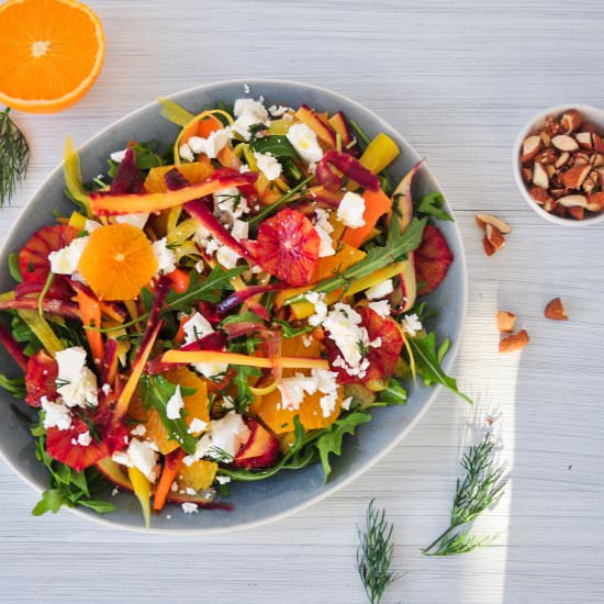 Orange & Carrot Salad with Feta