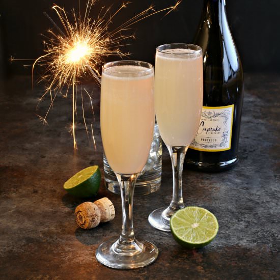 Cranberry Lemon Champagne Sparkler