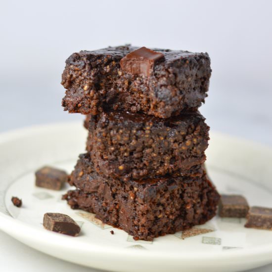 Chia Seed Mocha Brownies