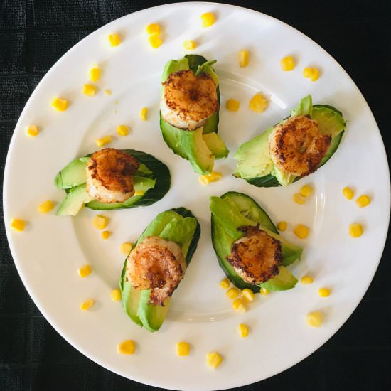 Healthy Shrimp Avocado Bites