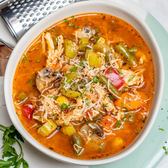 ITALIAN CHICKEN VEGGIE SOUP