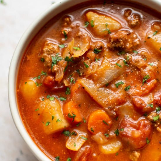 instant pot cabbage soup