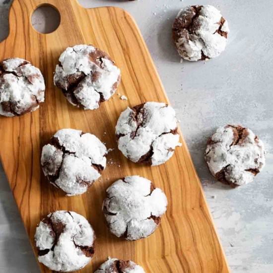 Chocolate Crinkle Cookies
