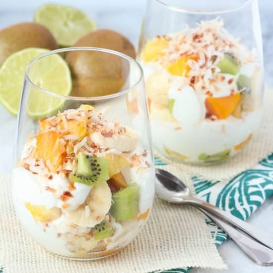 Tropical Fruit Yogurt Parfait