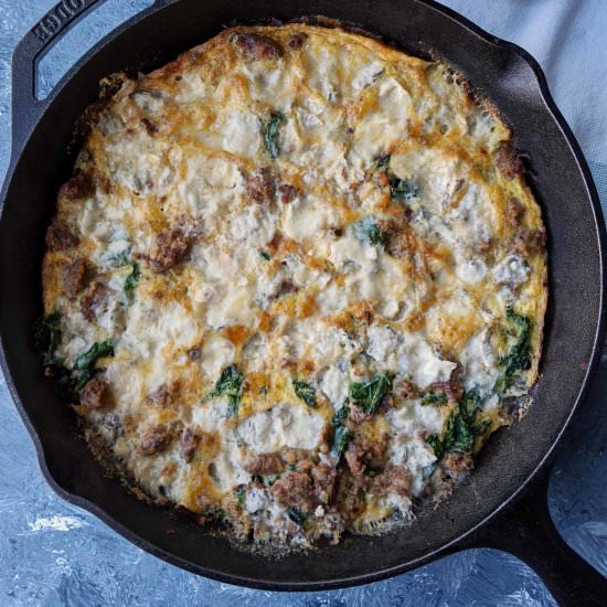 Sausage and Kale Frittata