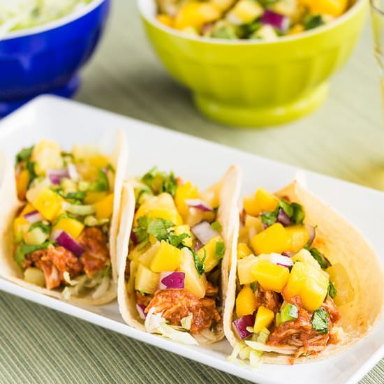 Instant Pot BBQ Chicken Tacos