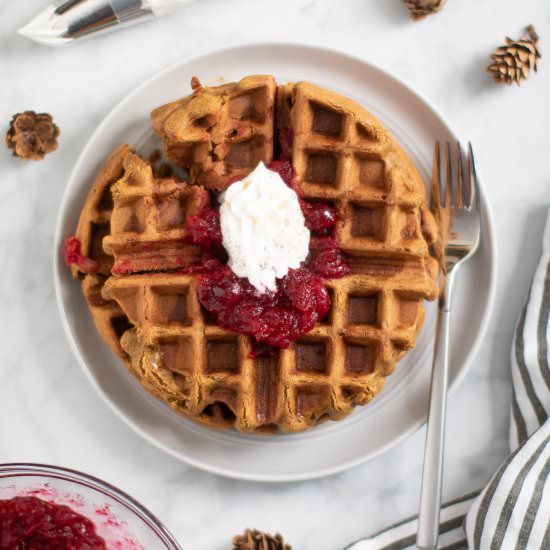 Gluten-Free Gingerbread Waffles