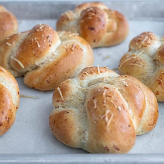 Garlic Parmesan Wheat Twists