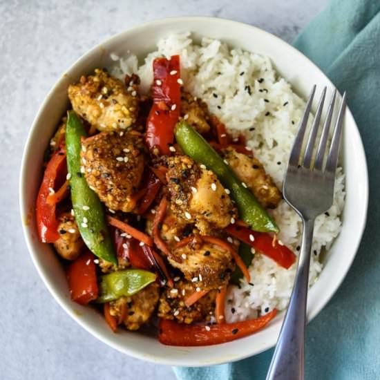 Crispy Chicken Stir Fry