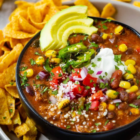 Taco Ground Beef Instant Pot Chili