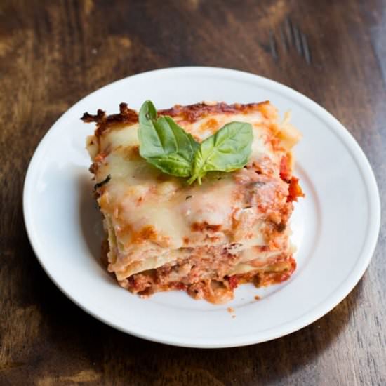 Homemade Lasagna with Sweet Cheddar