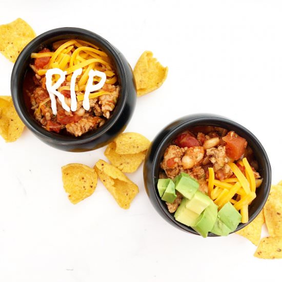 Healthy And Festive Halloween Chili