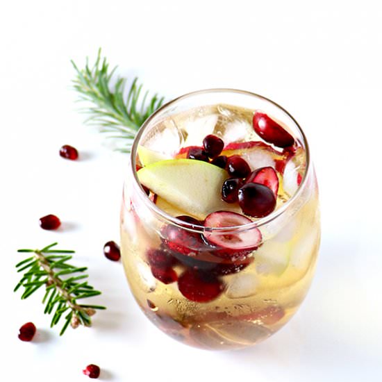 Cranberry Pomegranate Mimosas