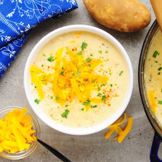 Vegetarian Baked Potato Soup