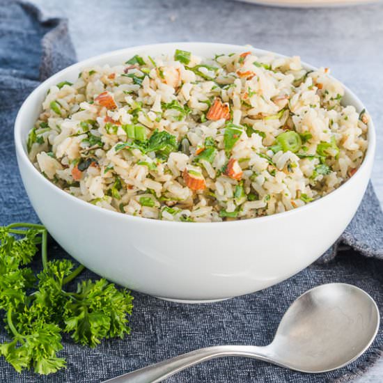 Nutty Herb Rice–Instant Pot