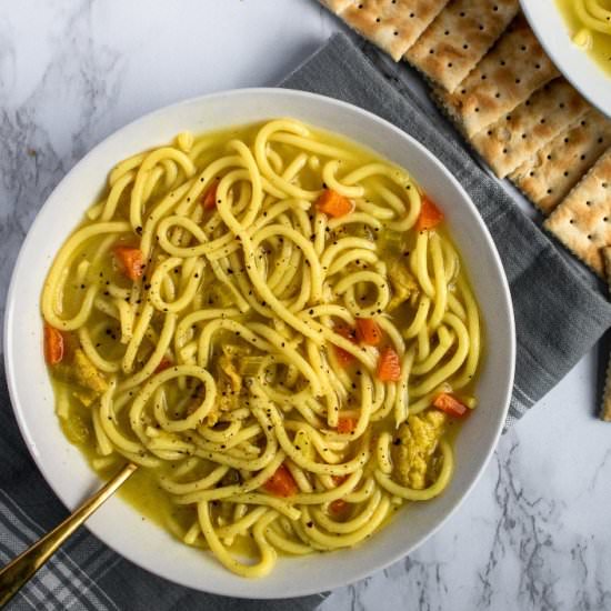 Vegan Chicken Noodle Soup